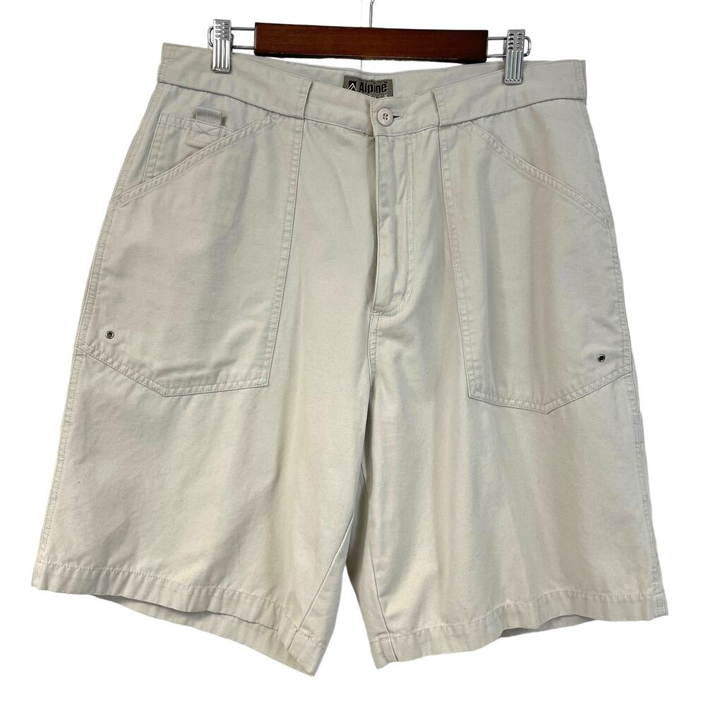 Alpine Design Shorts Mens 34 Tan Hiking Outdoor Safari Jungle‎ Cargo Gorpcore
